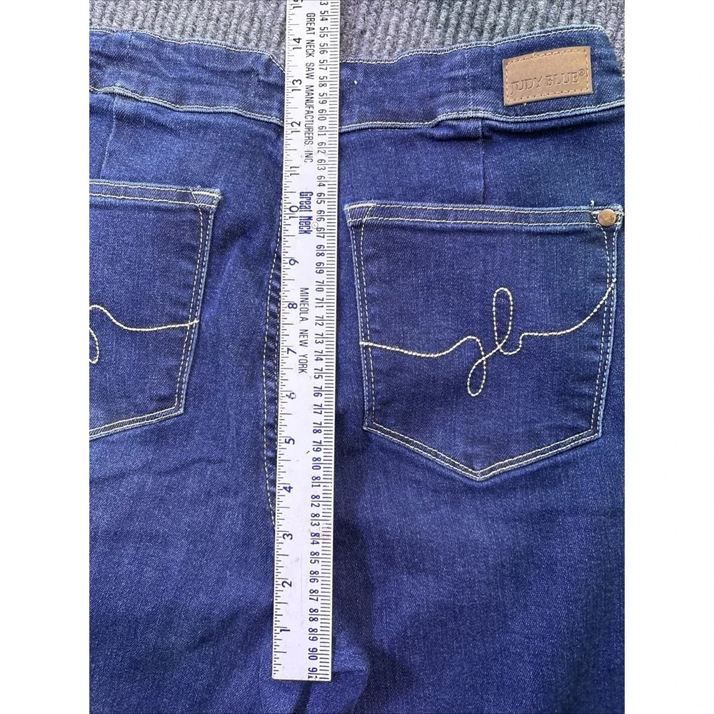 Judy Blue High Rise wide leg Jeans Women's 11/30 Blue Stretch Denim
