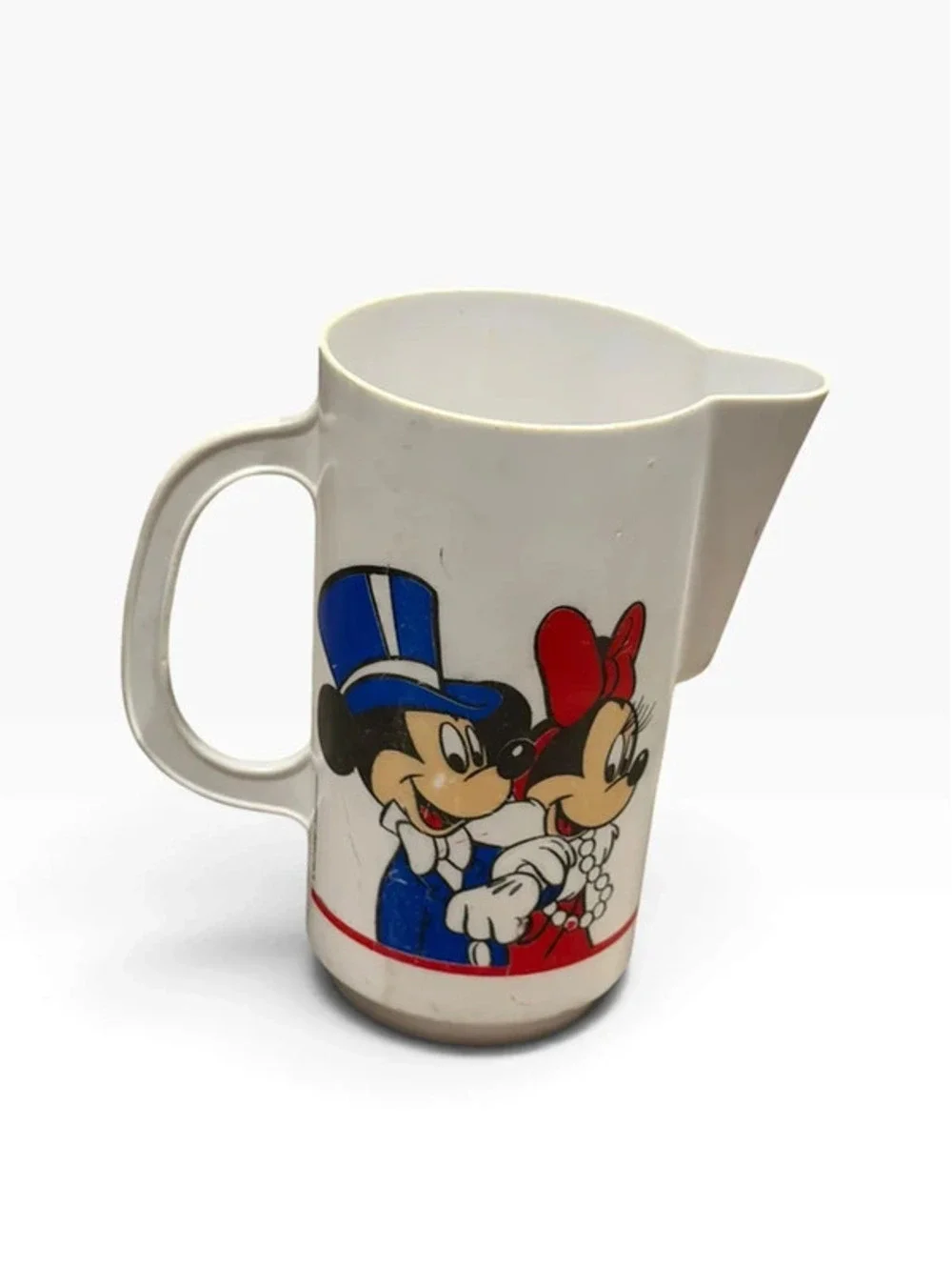 Vintage Disney Mickey & Minnie Mouse Plastic Pitcher Wedding Formal Design