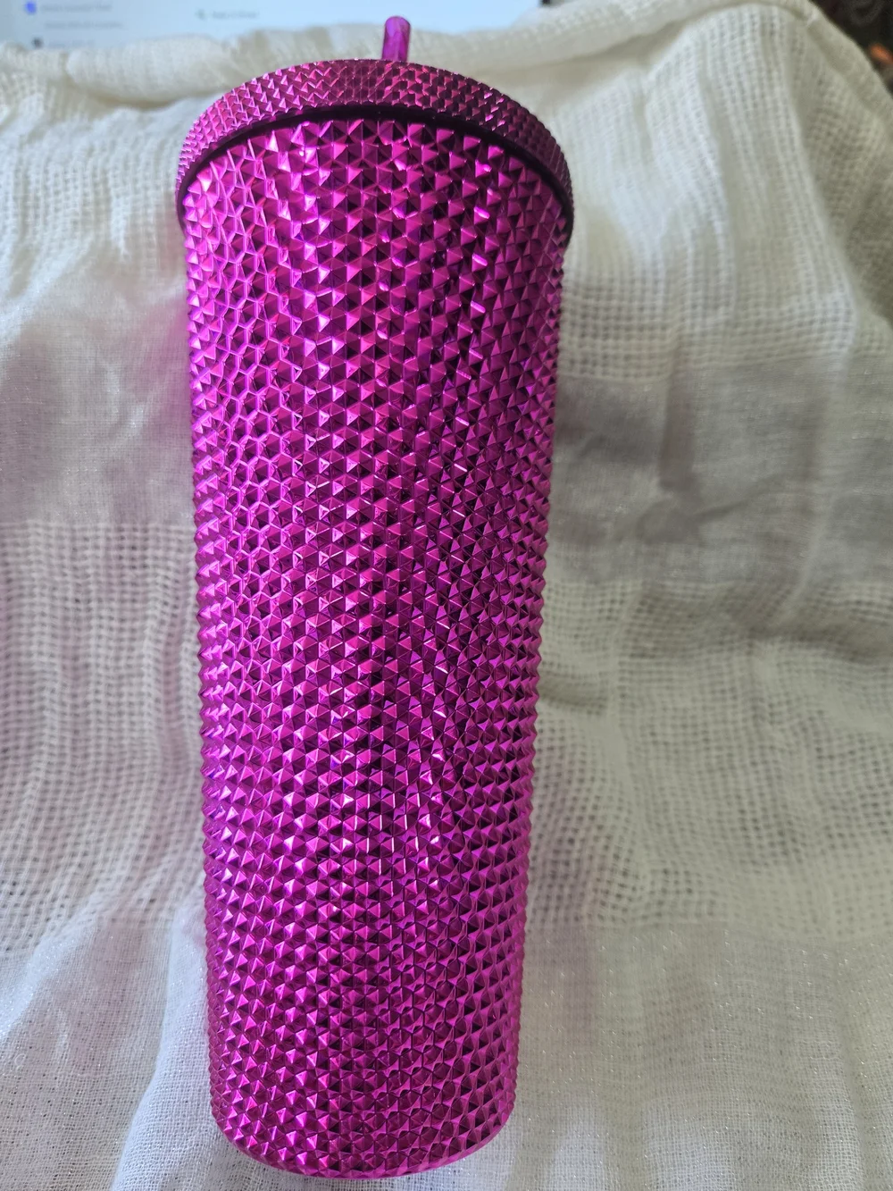 Starbucks Pink Studded Stainless Tumbler Cup