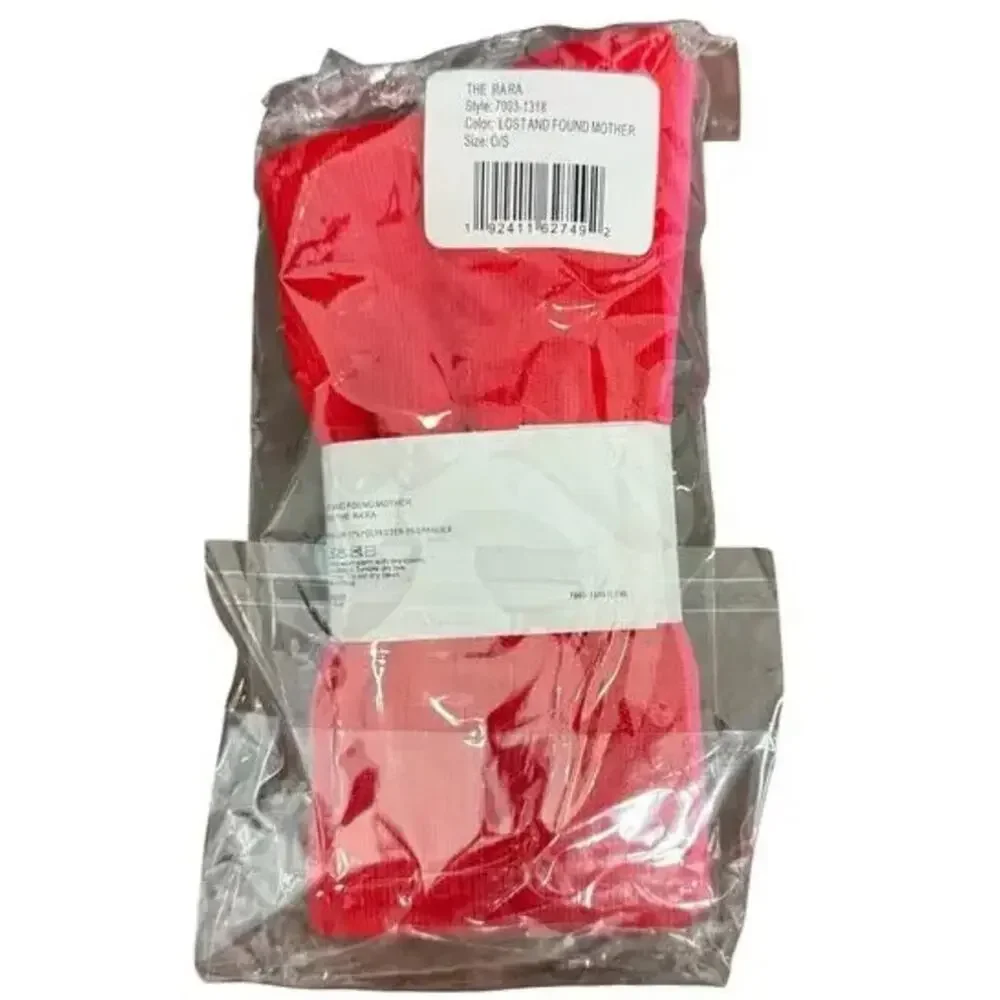 MOTHER Lost and Found The Rara Red Blue Pink Long Tube High Calf Socks OS