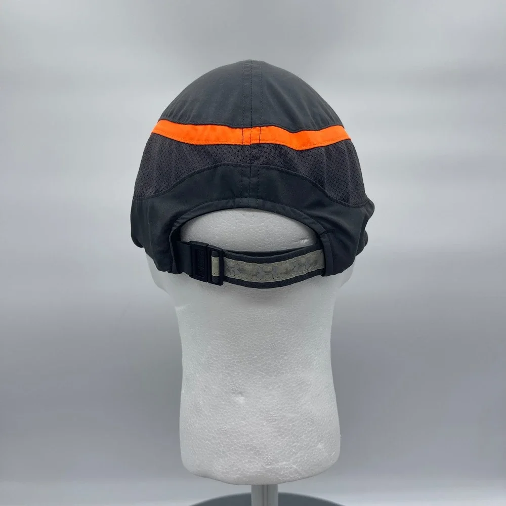 Under Armour 208824 Mens OSFA Gray Orange Running Hat HeatGear Performance Cap