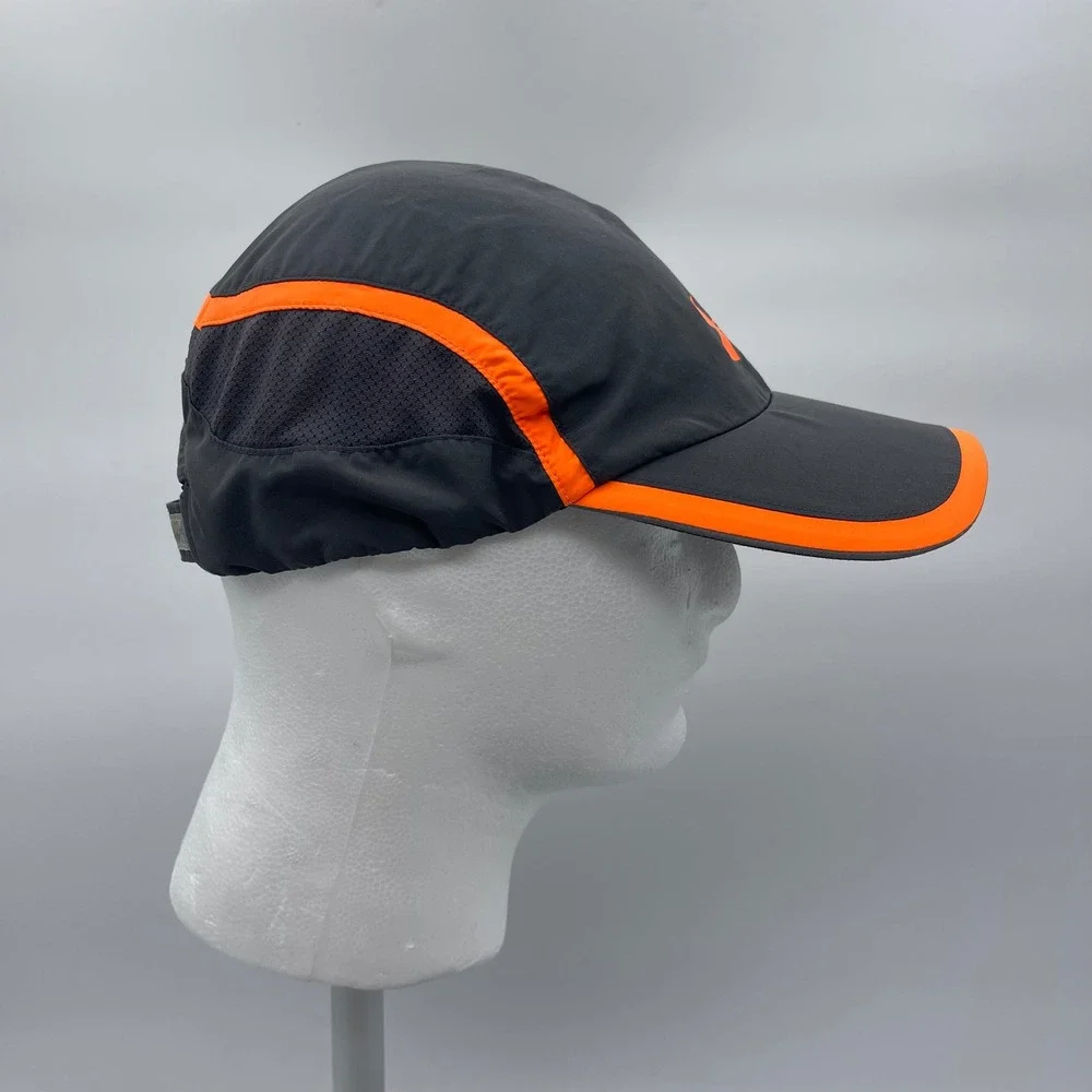 Under Armour 208824 Mens OSFA Gray Orange Running Hat HeatGear Performance Cap