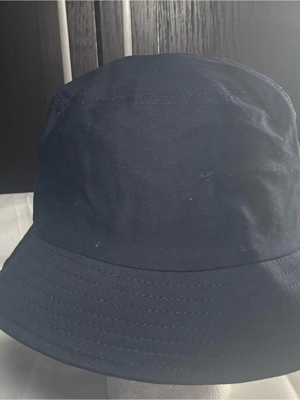 Corona Navy Bucket‎ Hat with Yellow Crown Embroidery