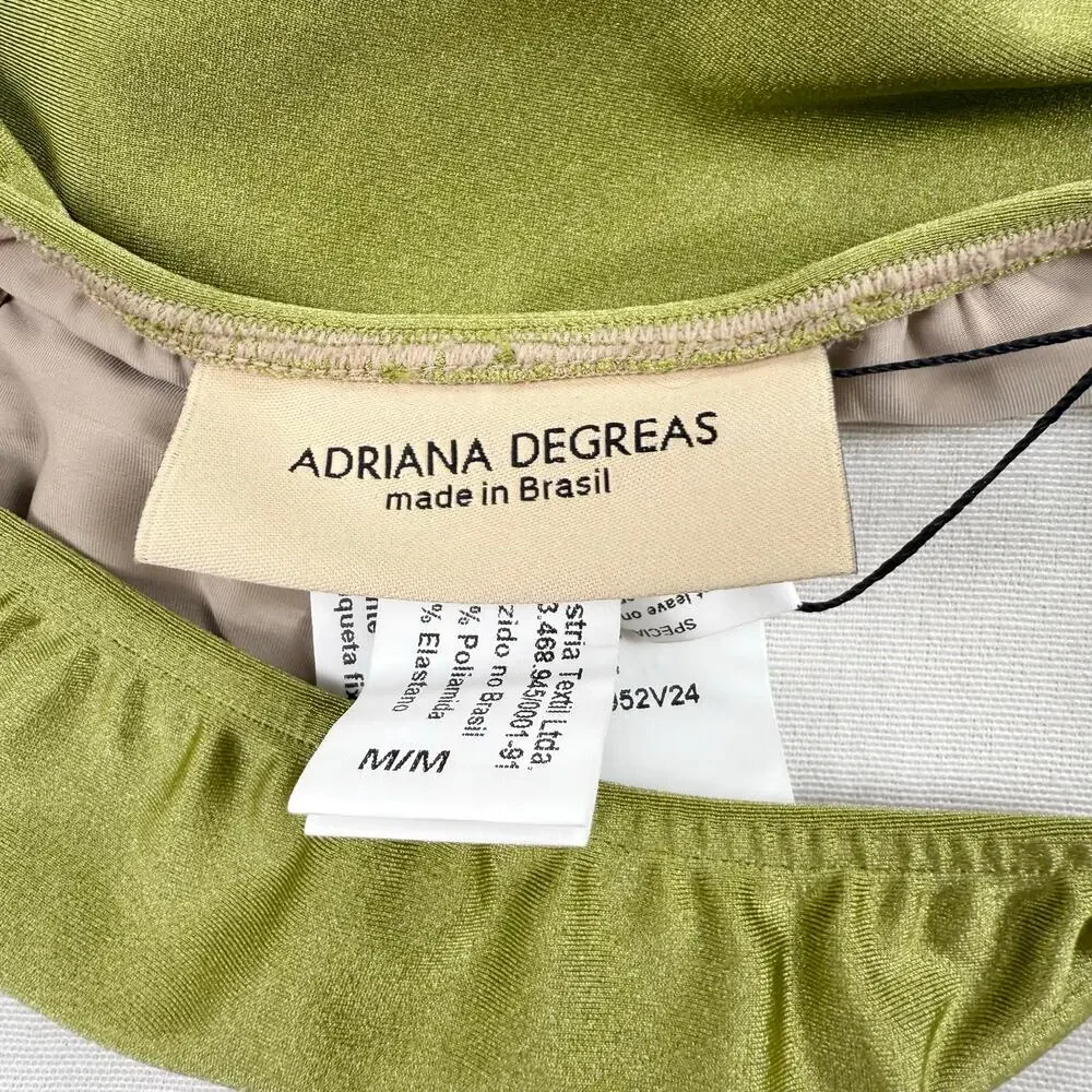 Adriana Degreas Women's Seashell Solid Strapless Bikini Set Medium Pistachio