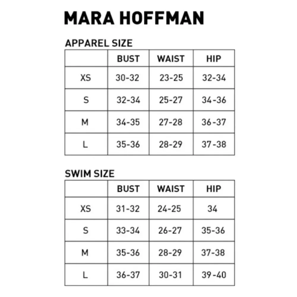 Mara Hoffman Gingham Astrid Triangle Bikini Top - Black/White Size XL