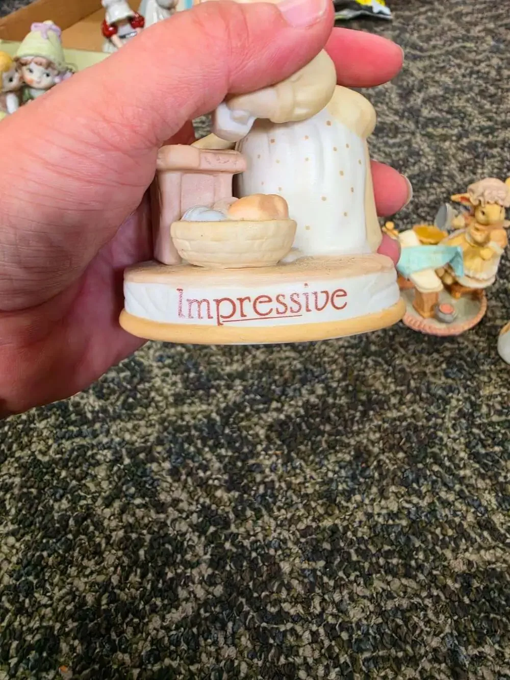 Vintage Ceramic Pig Figurine Impressive Chore