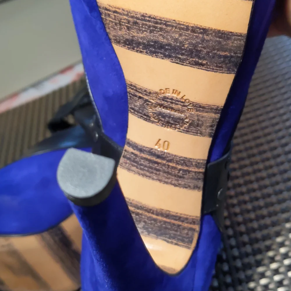 Georgina Goodman Nelson 2 Suede Purple/Black Heels