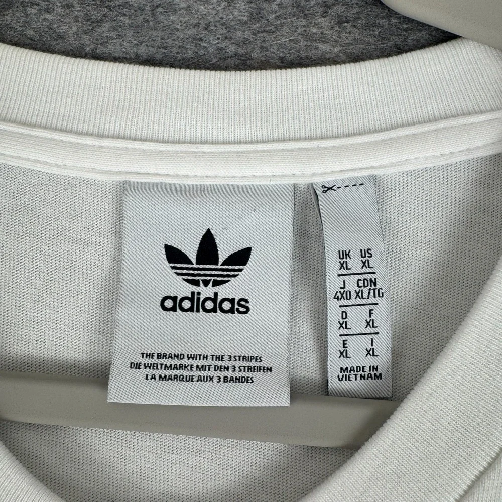 adidas Originals Adicolor Tricolor Trefoil T-Shirt Cotton White Mens XL