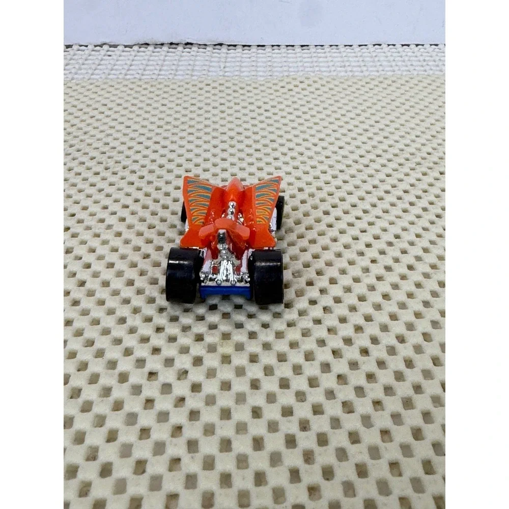 Hot Wheels Turbo Rooster Orange Blue 2016 Mattel‎ Diecast Toy Car 1/64 Scale EUC