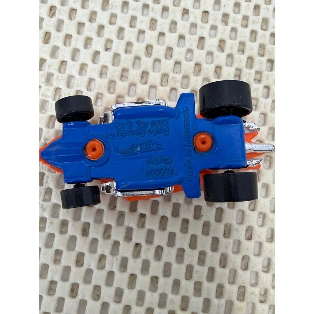 Hot Wheels Turbo Rooster Orange Blue 2016 Mattel‎ Diecast Toy Car 1/64 Scale EUC