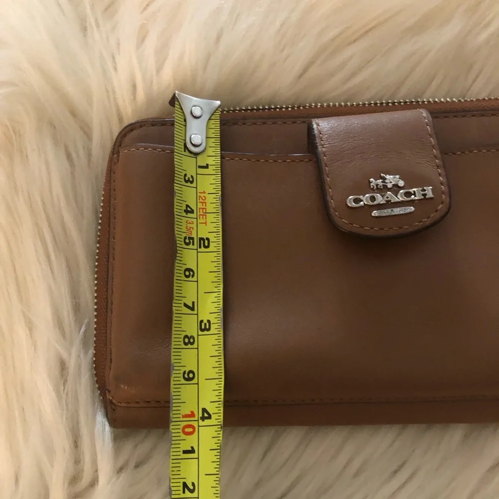 Coach leather wristlet