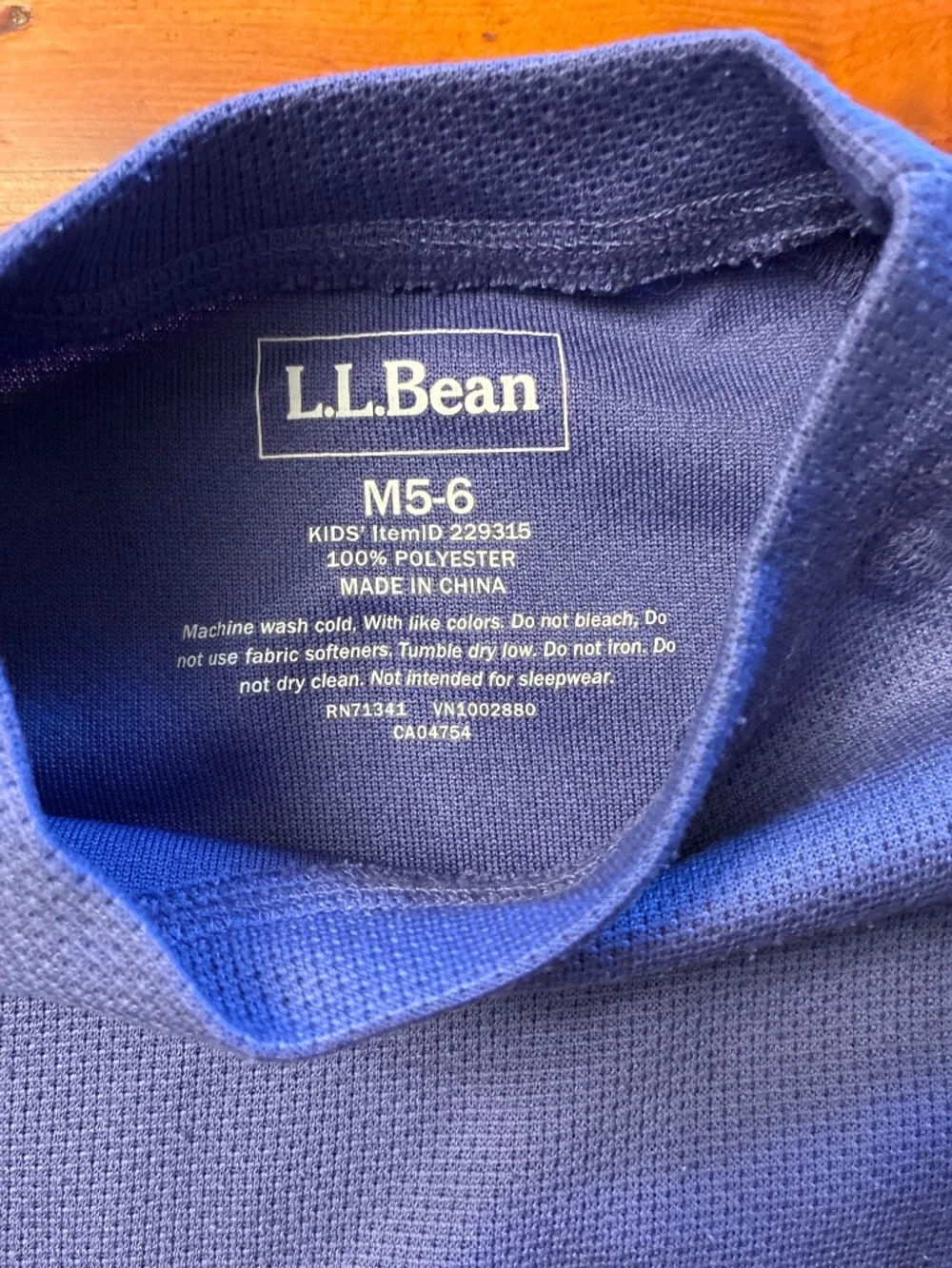 L.L. Bean set purple