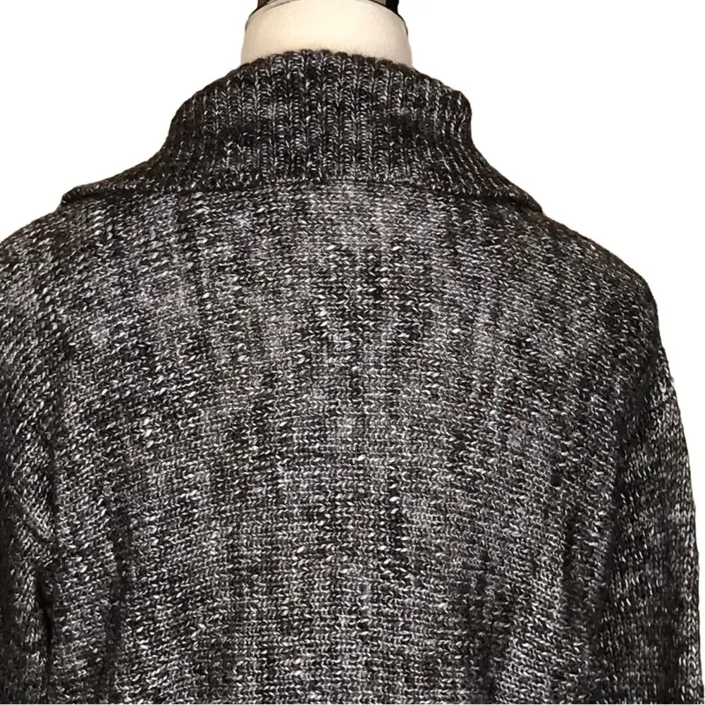 J. Crew Size XS Marled Knit 1/2 Button Collared Sweater-Woman-Wool/Alpaca Blend