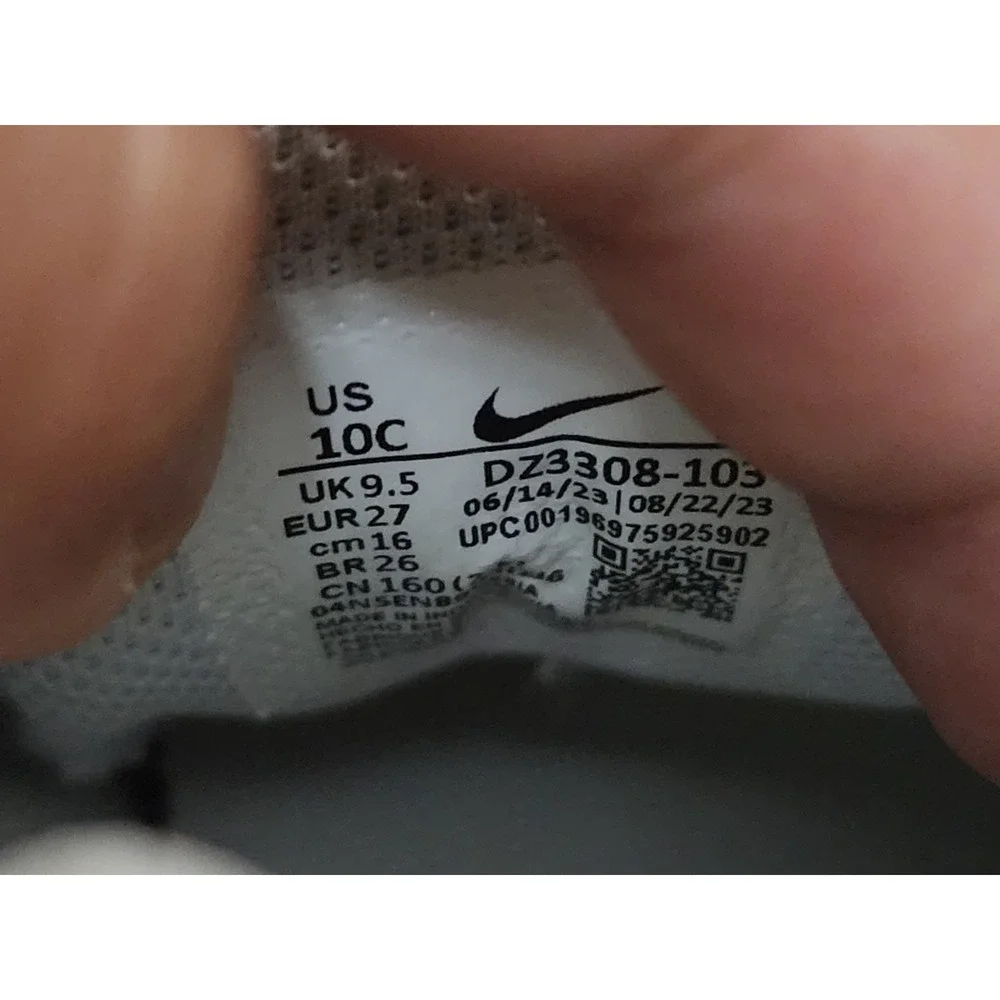 Nike Air Max 1 Easyon Shoes Kids 10C Sneakers Beige Orewood Brown DZ3308-103