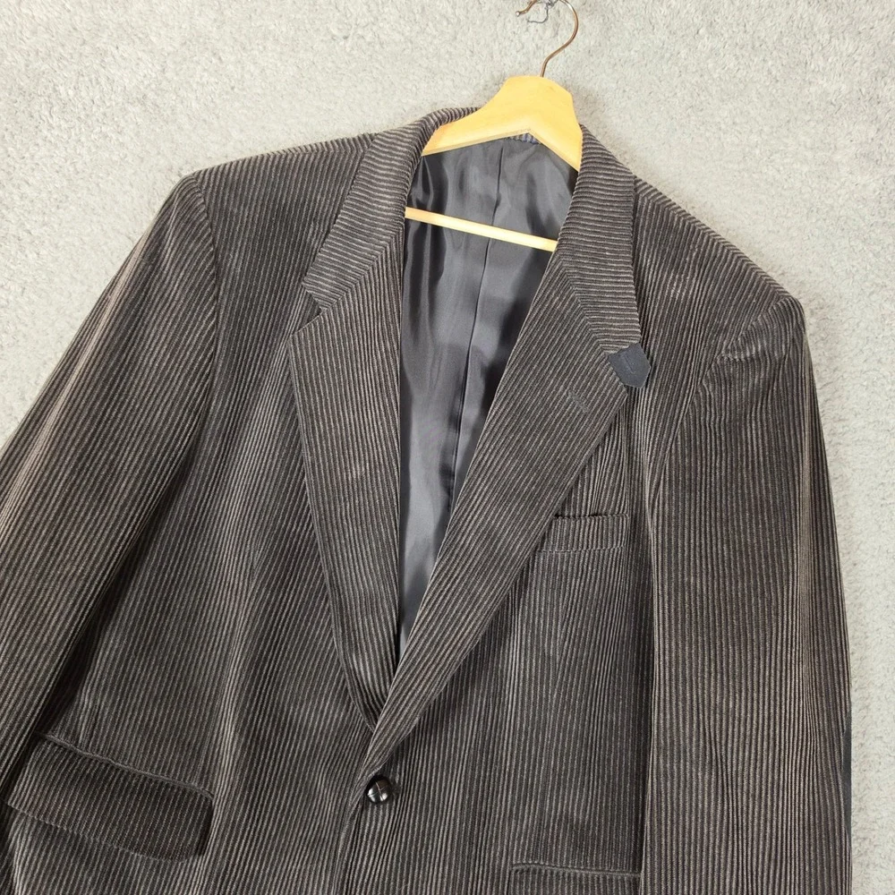 Barrington Corduroy Blazer Mens 46R Brown Business Casaual Elbow Patches