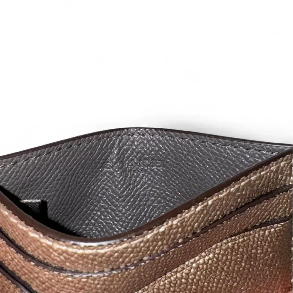 Y2K AUTHENTIC COACH METALLIC CARD HOLDER