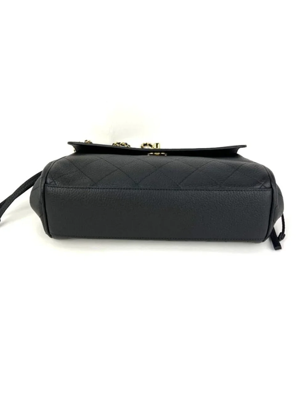 Chanel Urban Essentials Large Flap Bag Black Leather Shoulder Bag RARE
