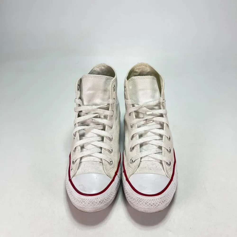Converse Chuck Taylor All Star Optical White High Top Sneakers W7650 Womens Sz 8