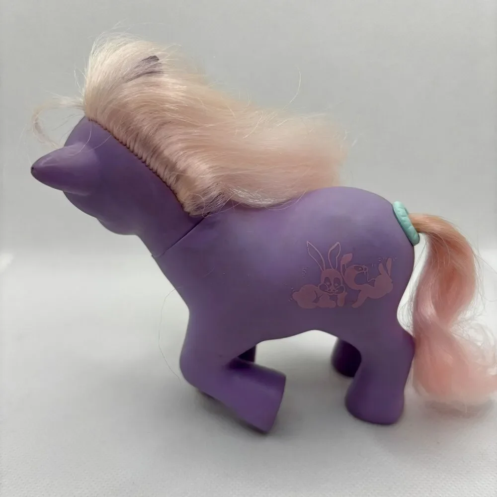 My Little Pony MLP G1 Romper Happy Tails 1984 Hasbro Working Squeezer Tail