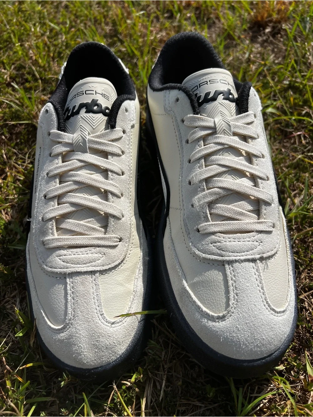 CLEAN Puma x Porsche size 9.5 Womens Legacy Club Suede Cream shoes