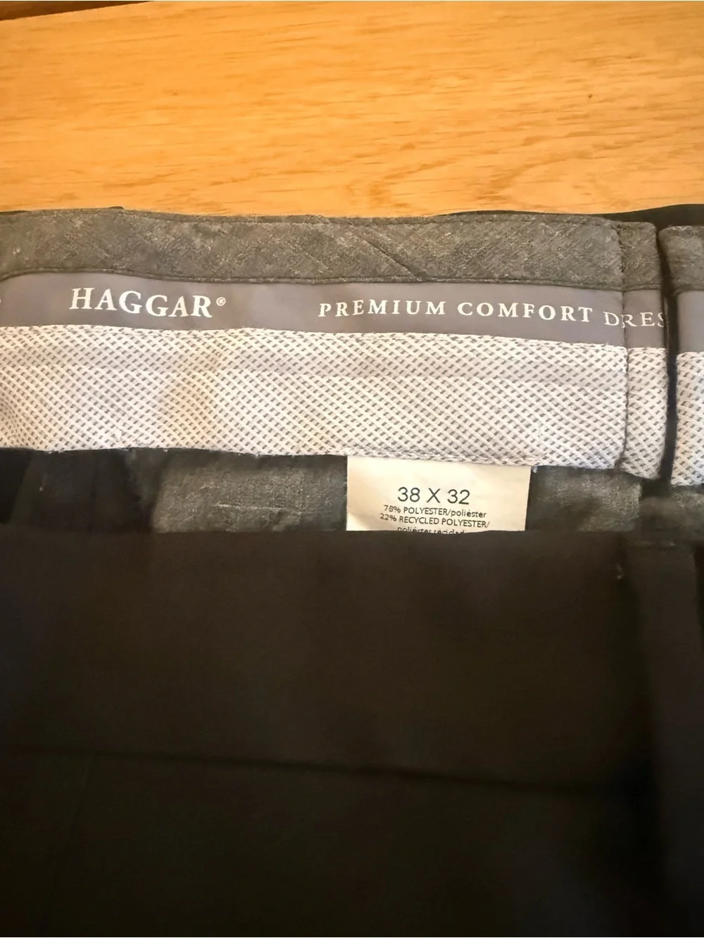 Haggar Men's Black Dress Pants - Straight Fit