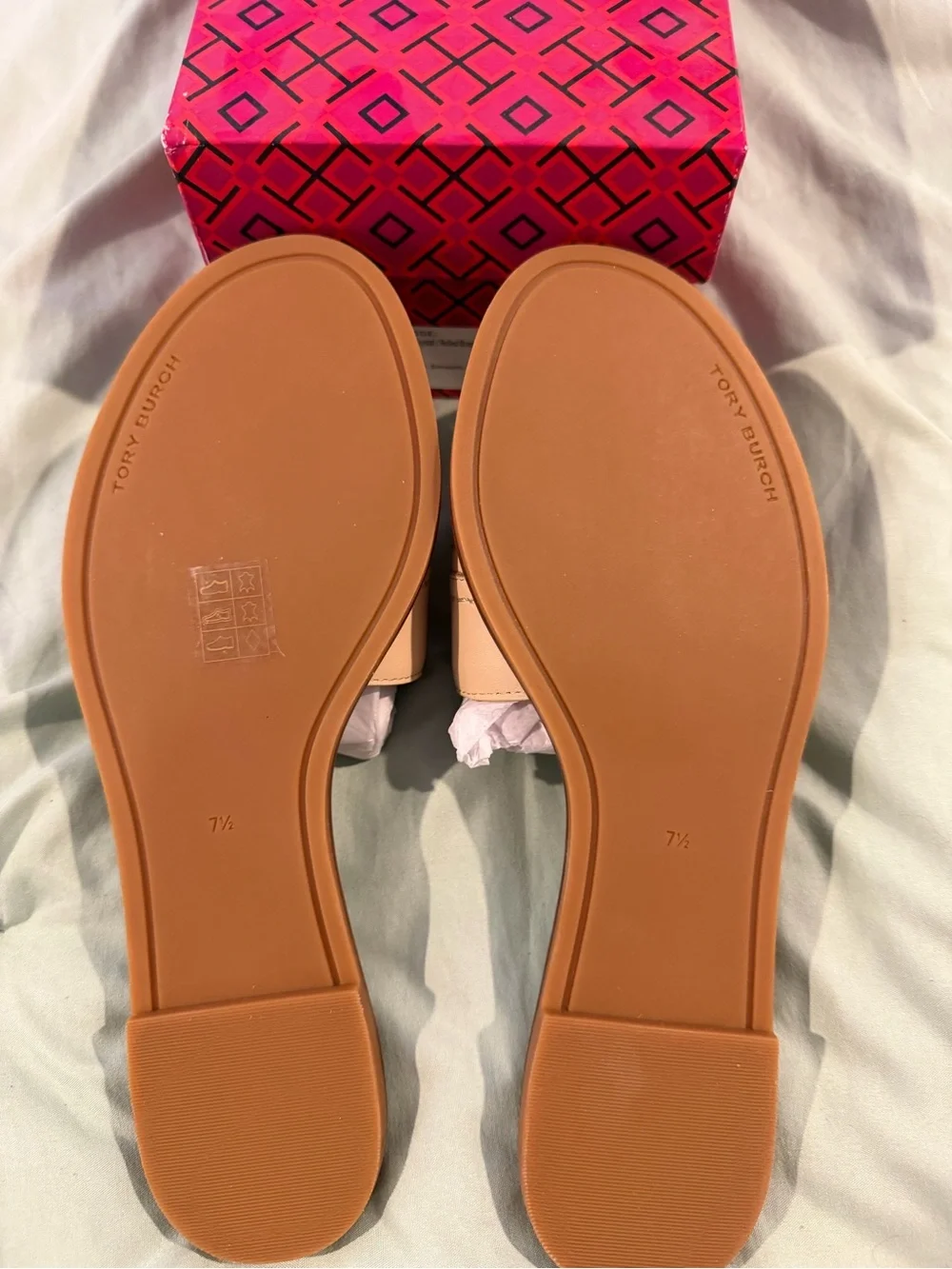 Tory Burch gold beige