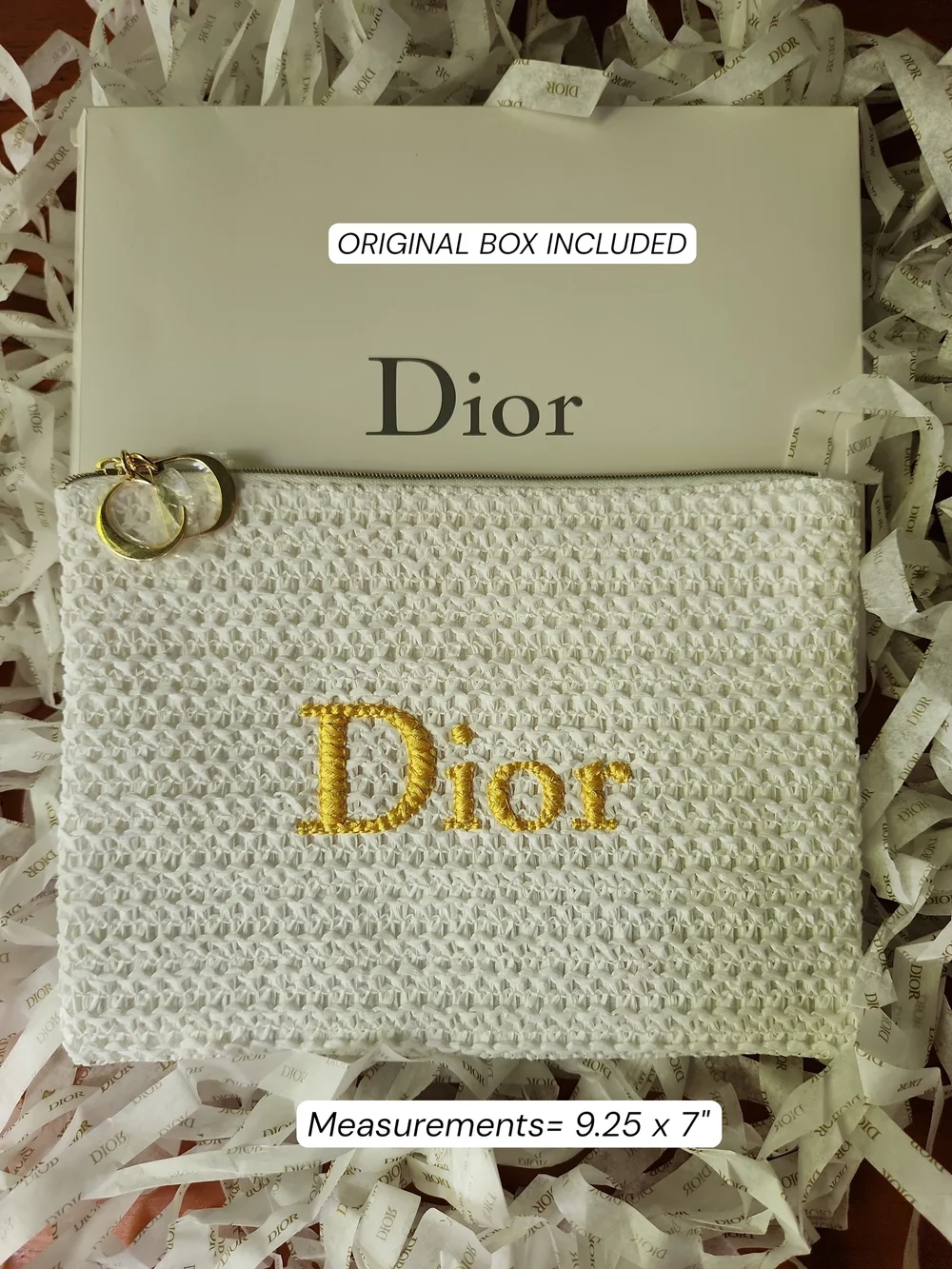 LIMITED EDITION Dior Raffia Pouch