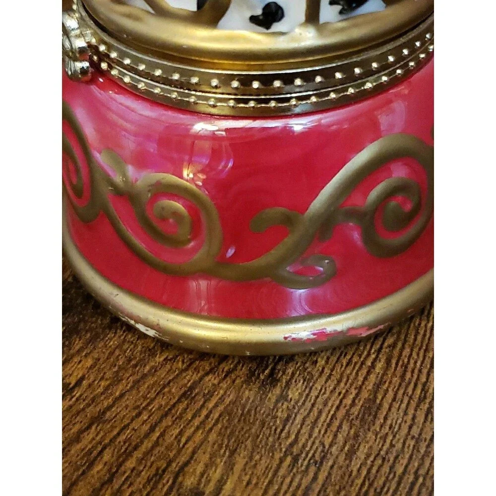 Mr. Christmas Porcelain Carousel Wind-Up Music Box 