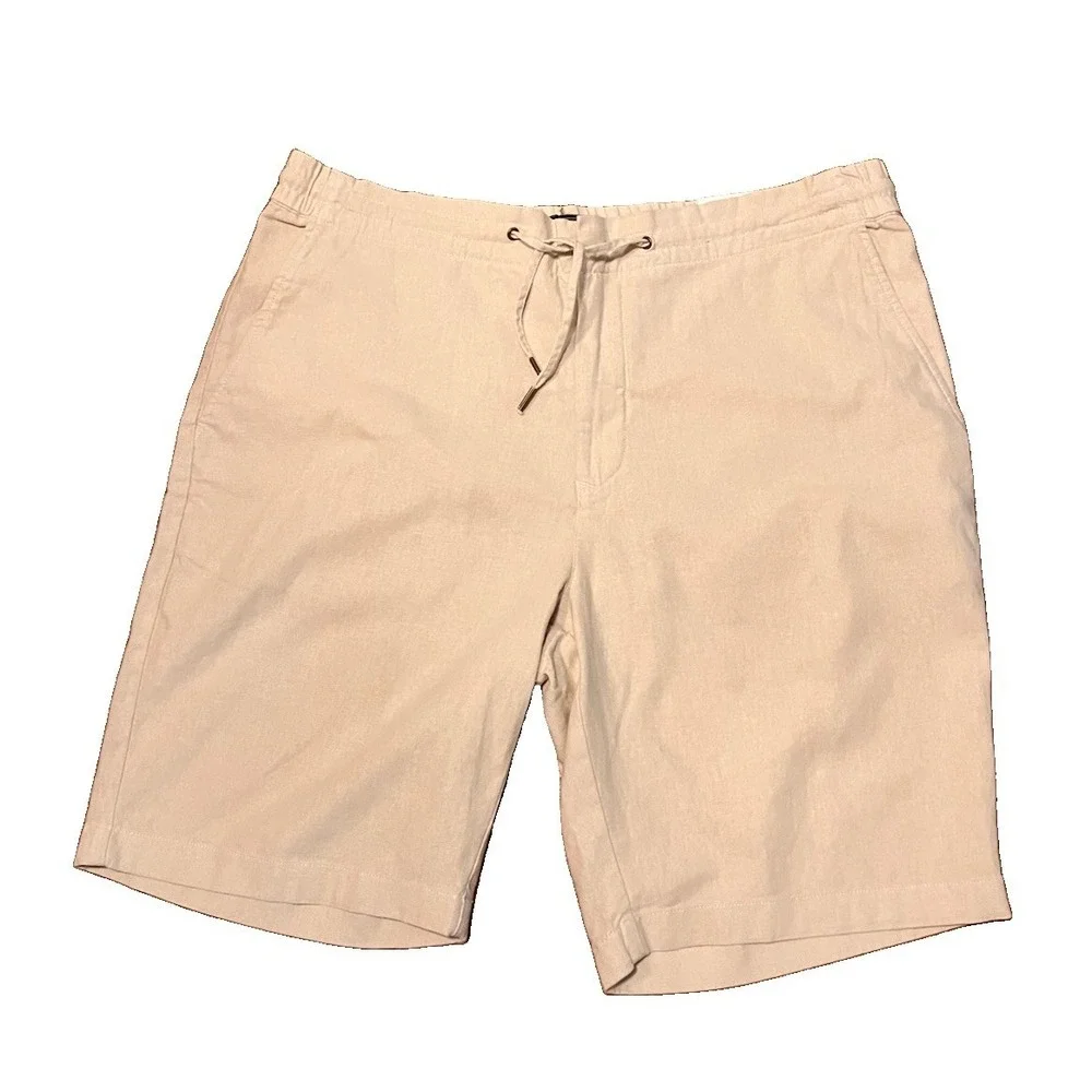 Barbour Shorts NWT Men's Linen Cotton Mix Light Stone Sz38 $110‎