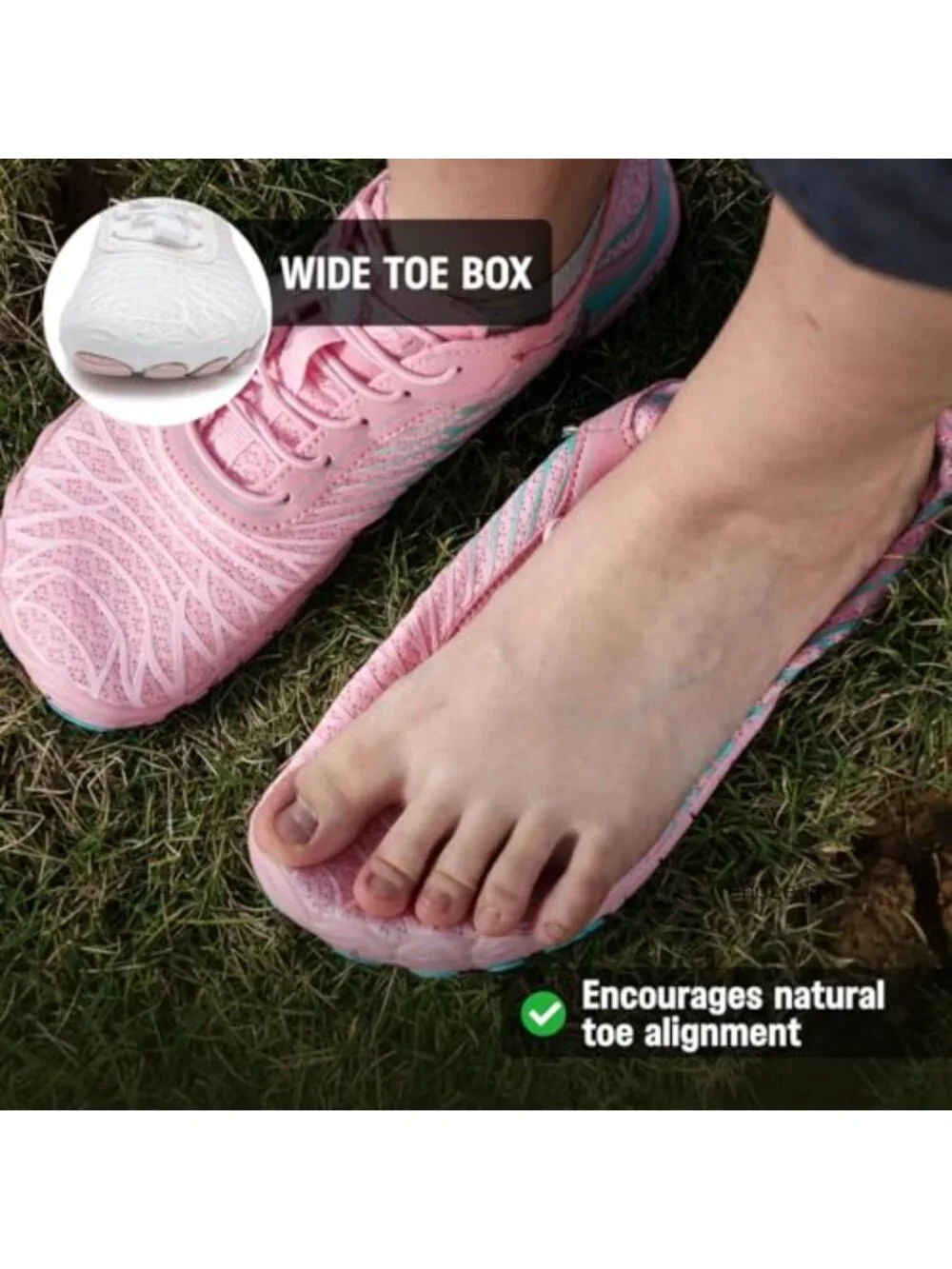 Barefoot Shoes Wide Toe Box Water Hiking Sneakers