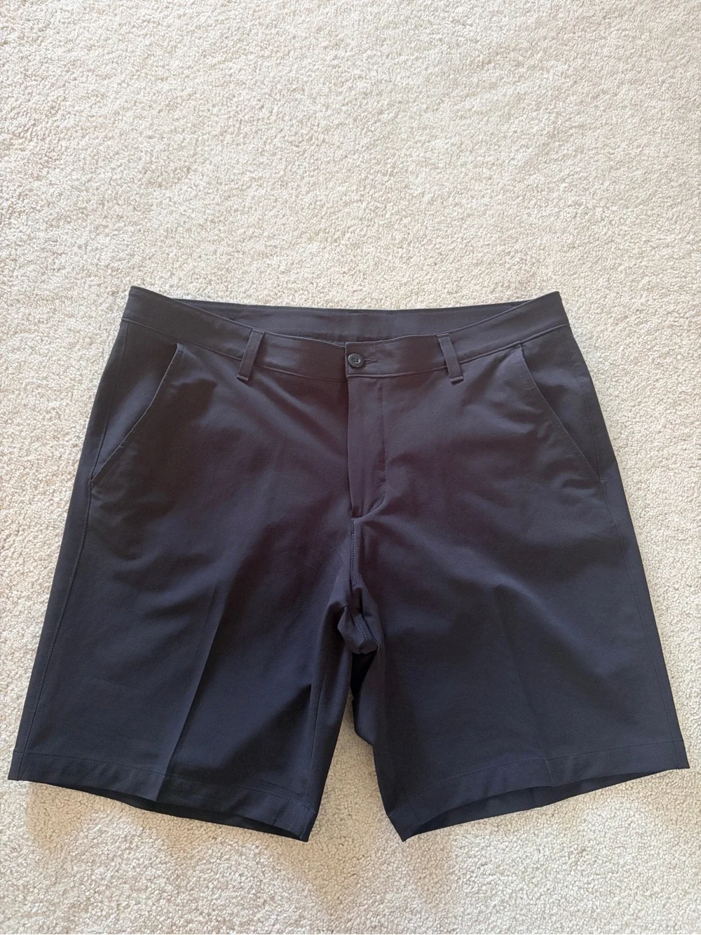 Under Armour Men's Black Flat Front Performance Shorts