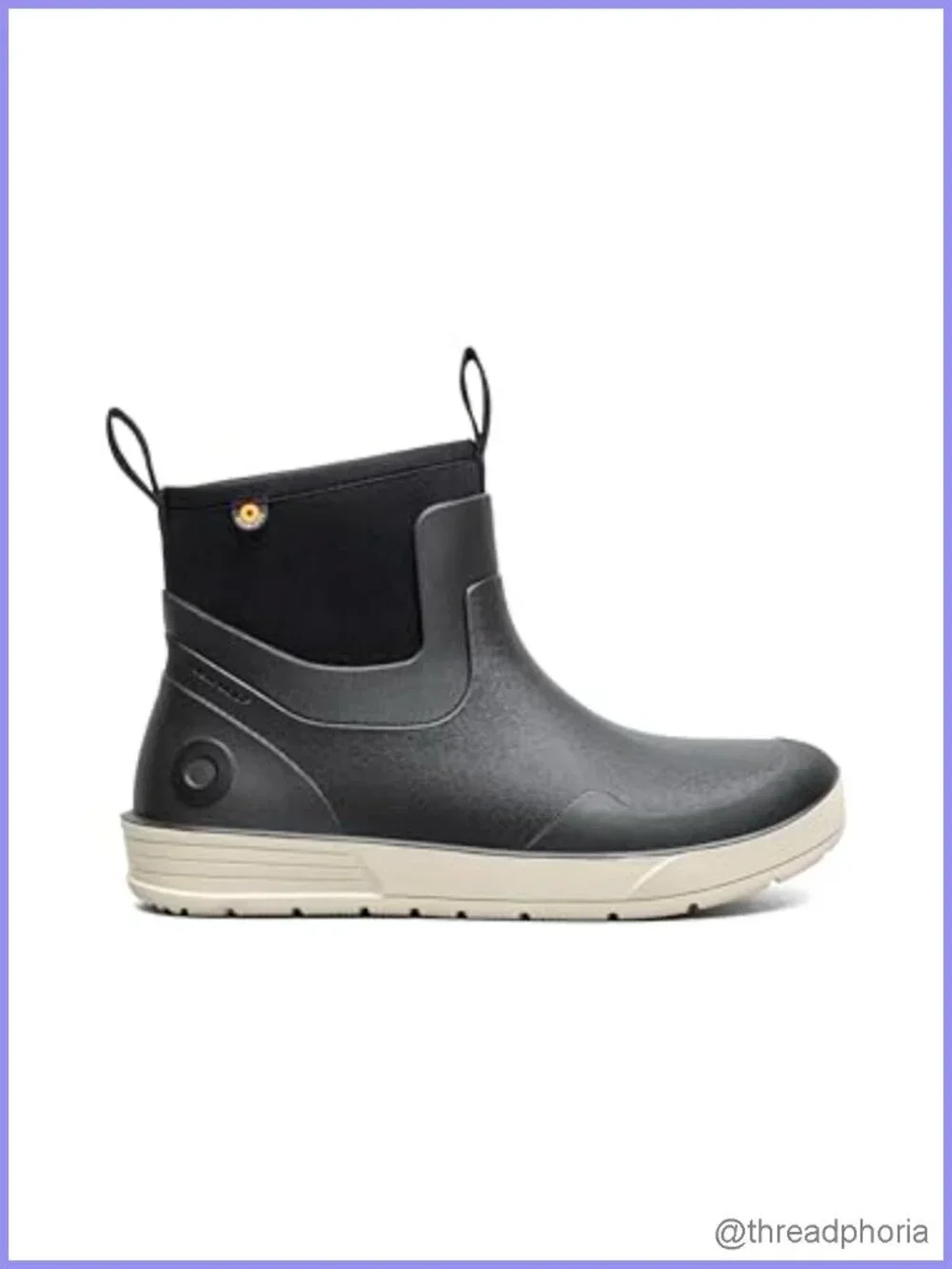 Bogs Rockaway Seamless Chelsea Waterproof Ankle Boots Rubber Mesh Lined