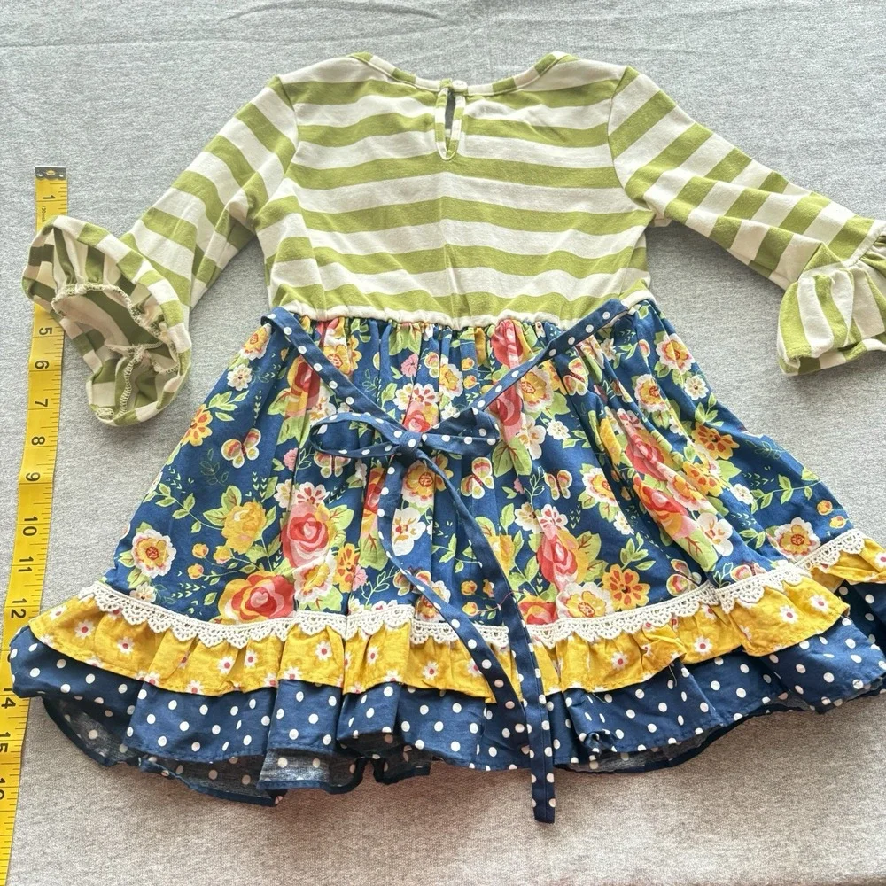Boutique Counting Daisies Floral Dress Leggings Sz 5