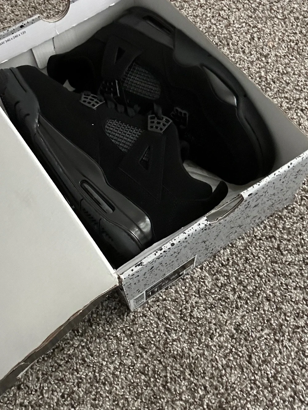Jordan Men’s Black Suede Basketball Sneakers