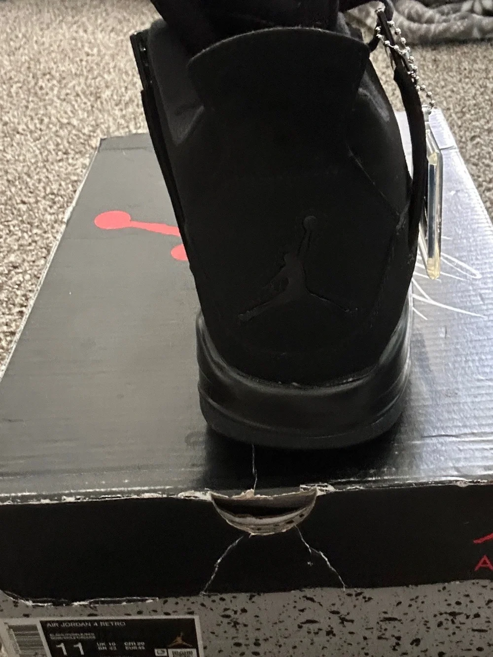 Jordan Men’s Black Suede Basketball Sneakers