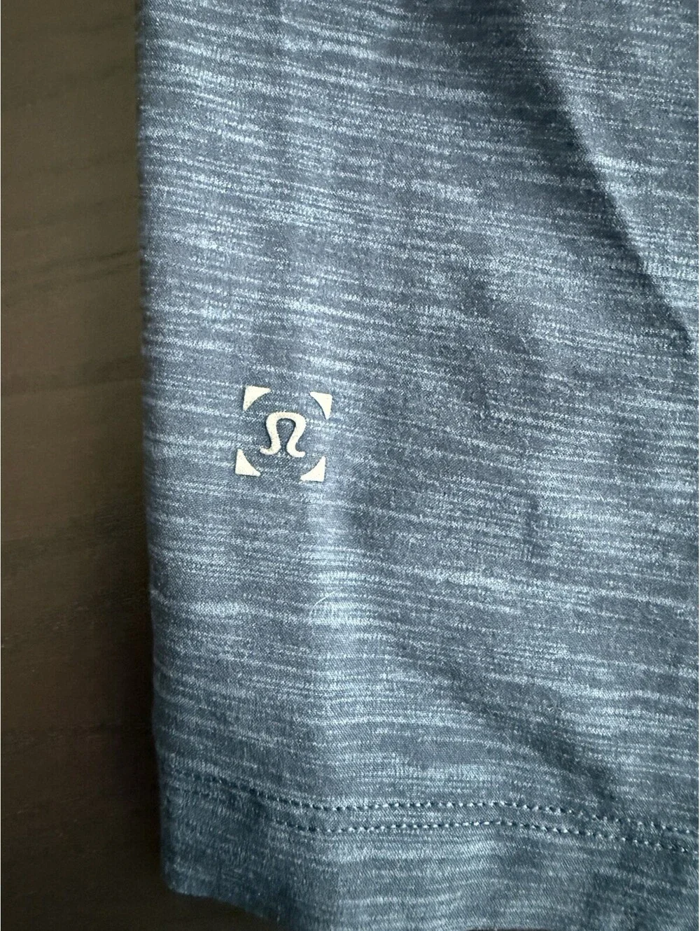 Lululemon Men’s T.H.E. Short 7” Linerless Medium Heather Iron Blue Navy Athletic