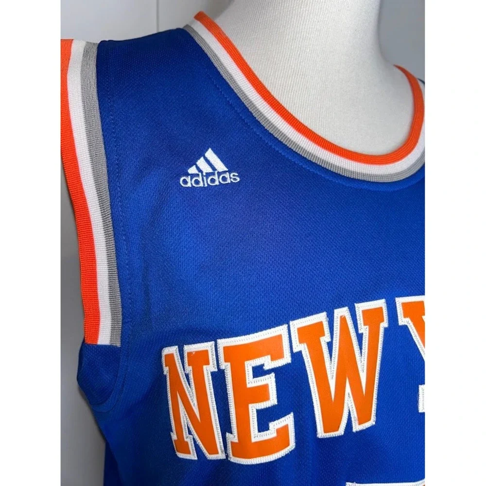 Adidas New York Knicks Carmelo Anthony 7 Basketball Jersey Blue Mens Small S
