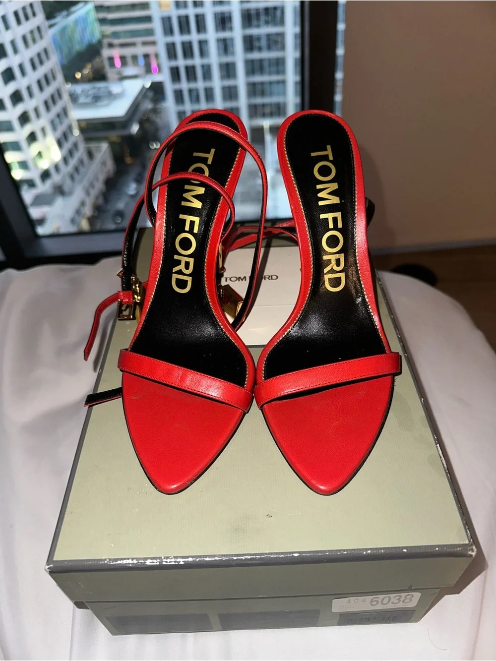 Tom Ford Cream Leather Heels
