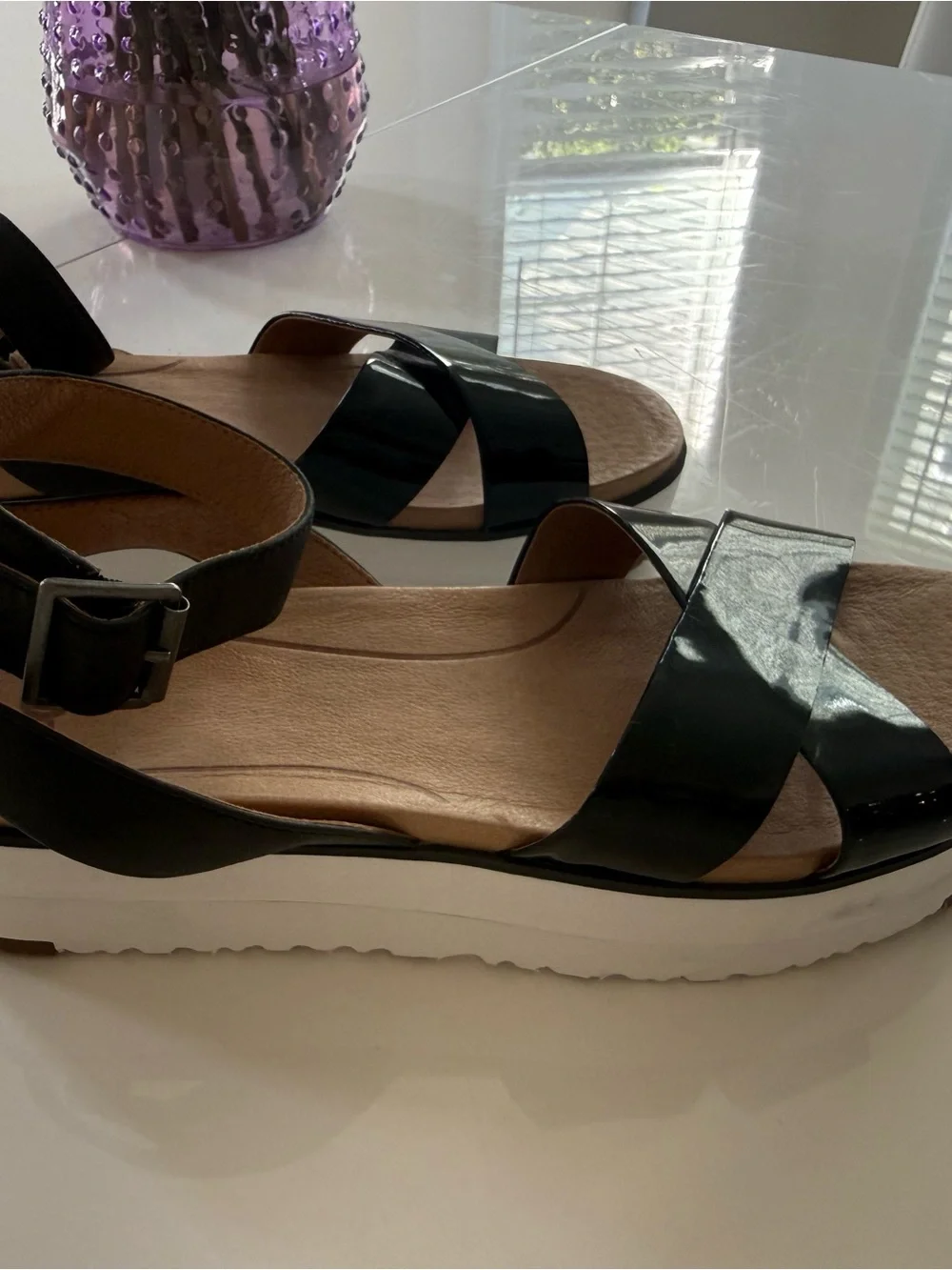UGG shiny patent