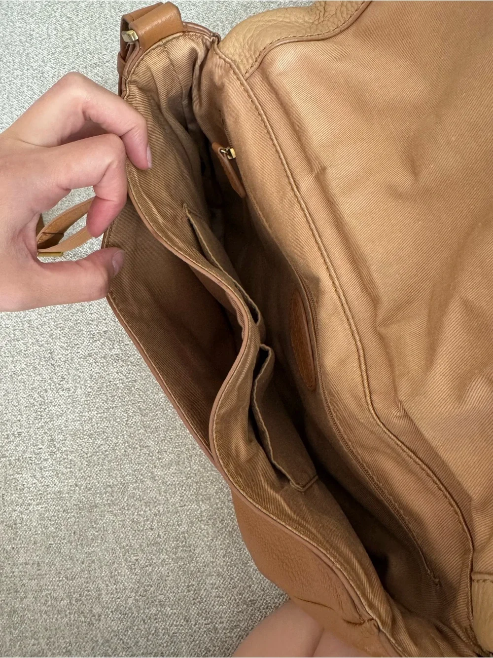 Fossil leather crossbody