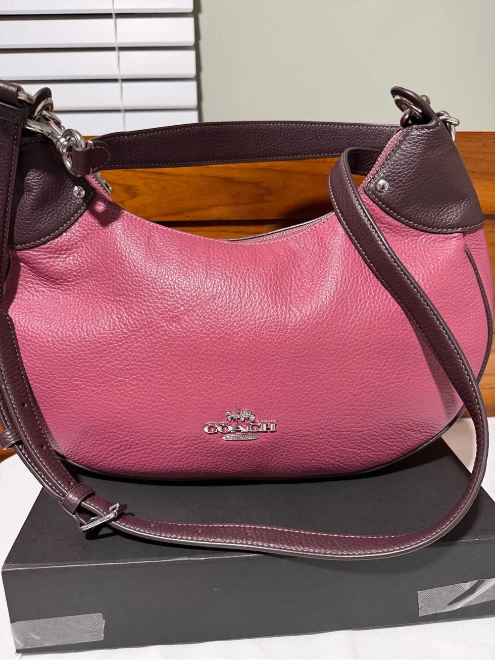 Coach pebbled leather