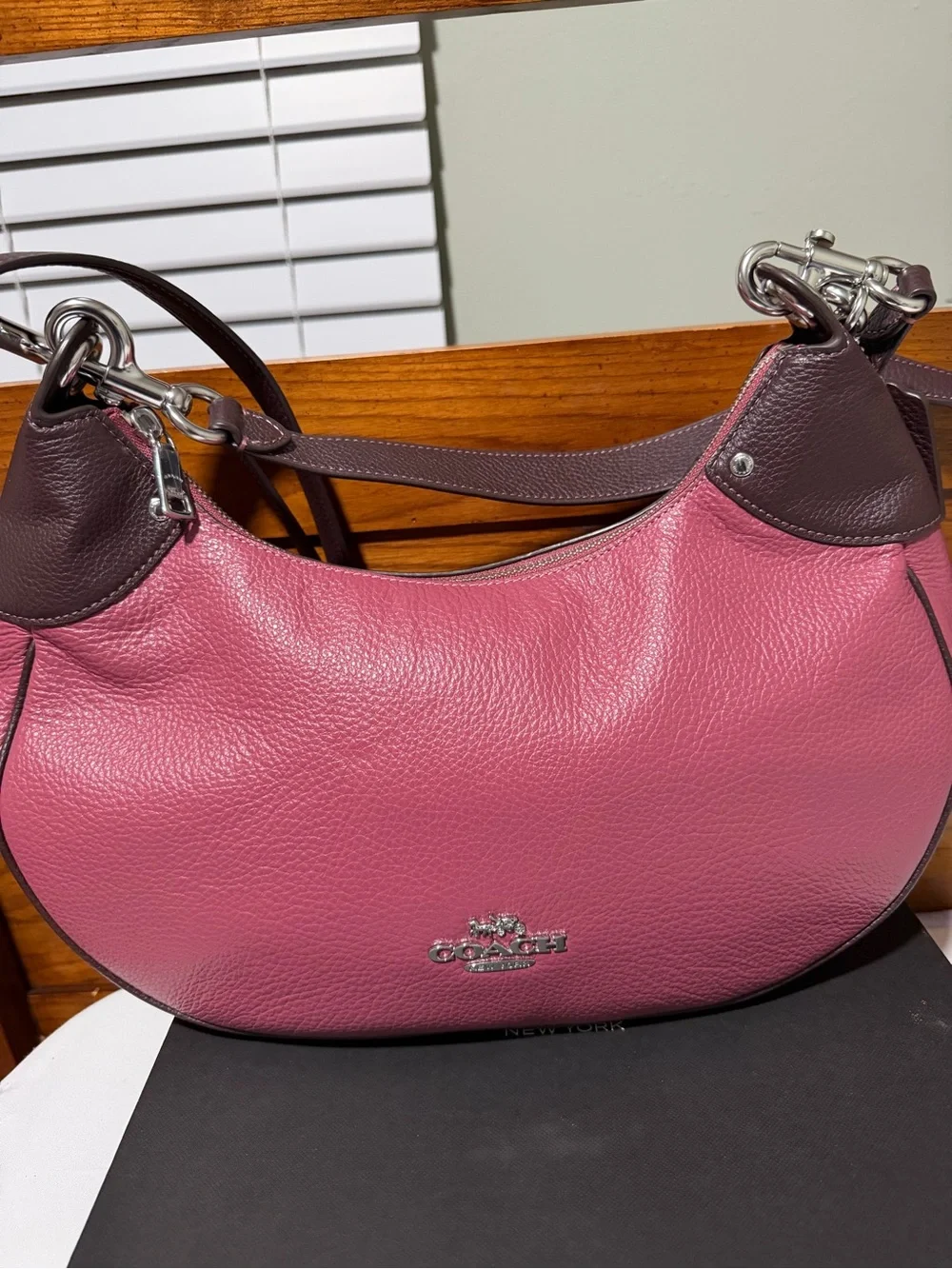 Coach pebbled leather