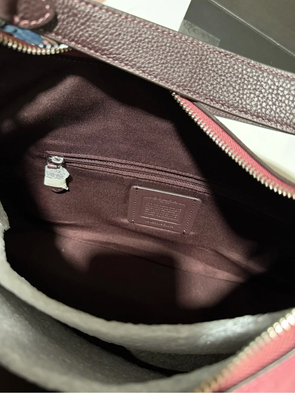 Coach pebbled leather