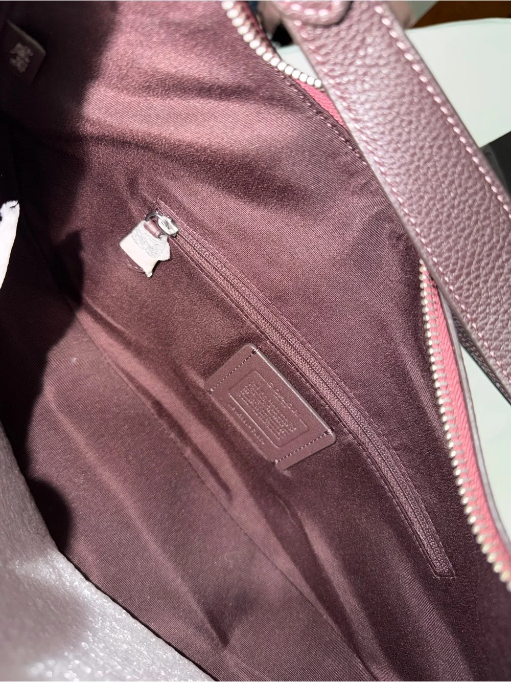 Coach pebbled leather