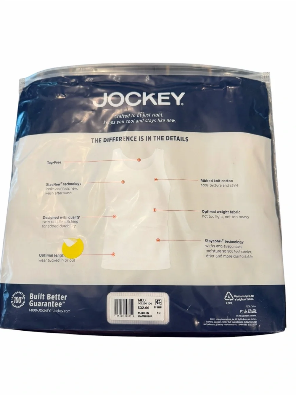 Jockey new pack