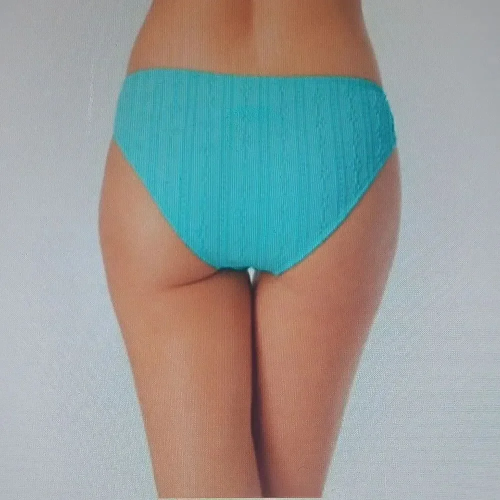 New California‎ Waves Bikini Bottom Medium Style# CW22129TB Blue