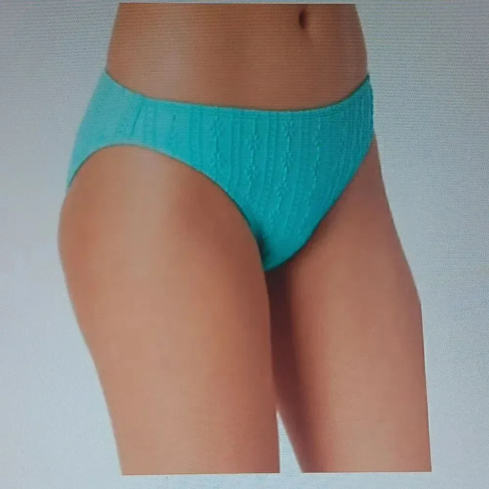 New California‎ Waves Bikini Bottom Medium Style# CW22129TB Blue