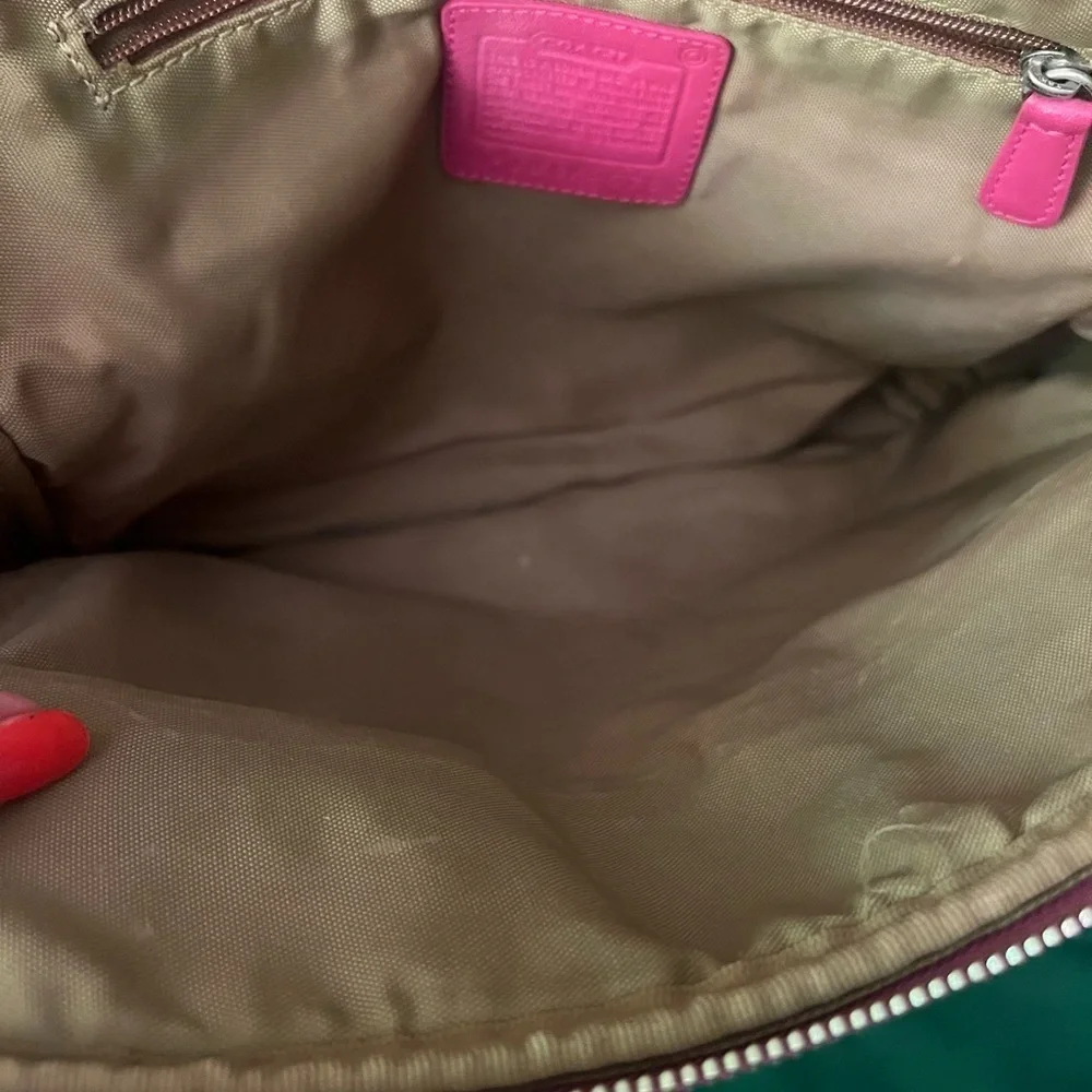 Coach pink travel