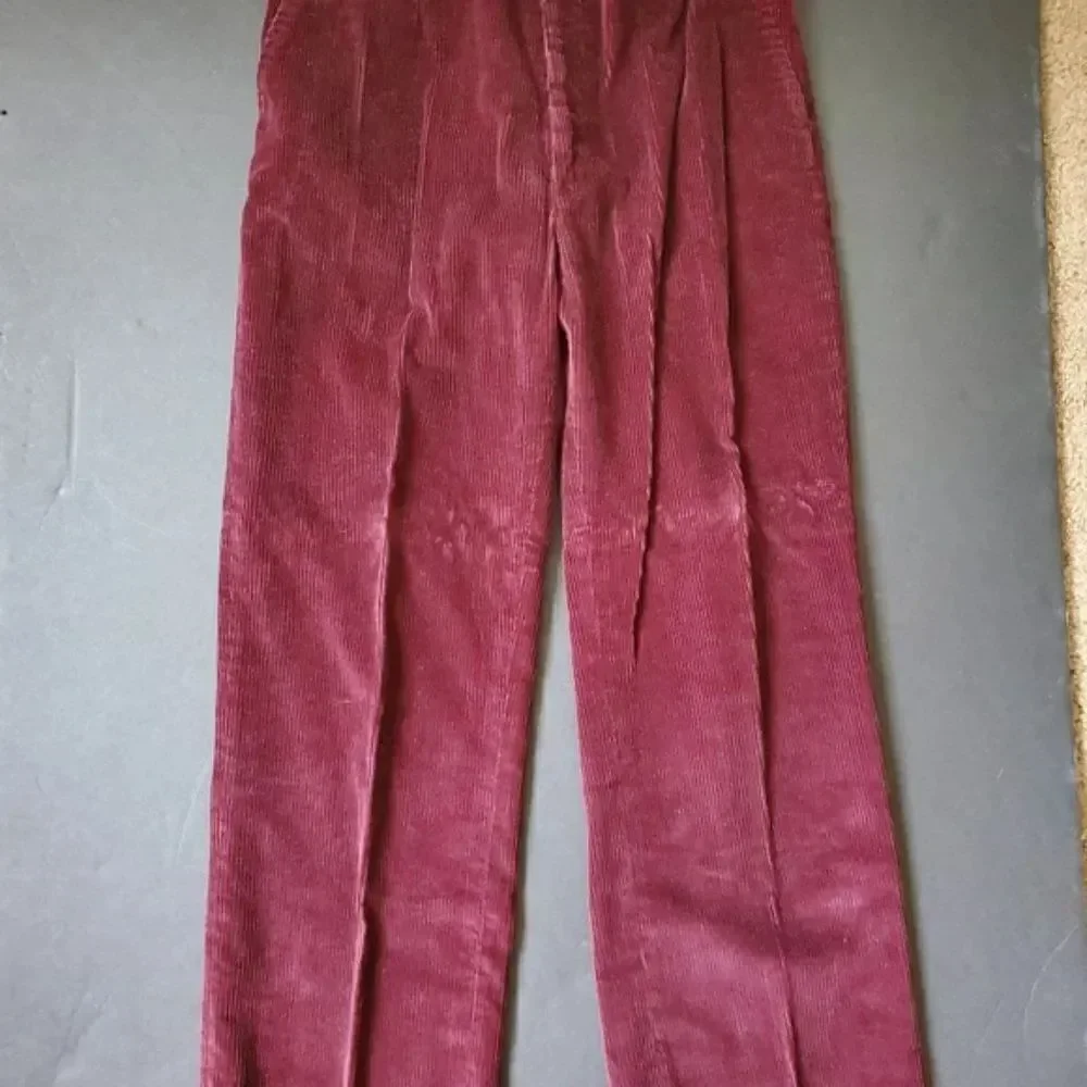 Preswick and Moore maroon corduroy pants