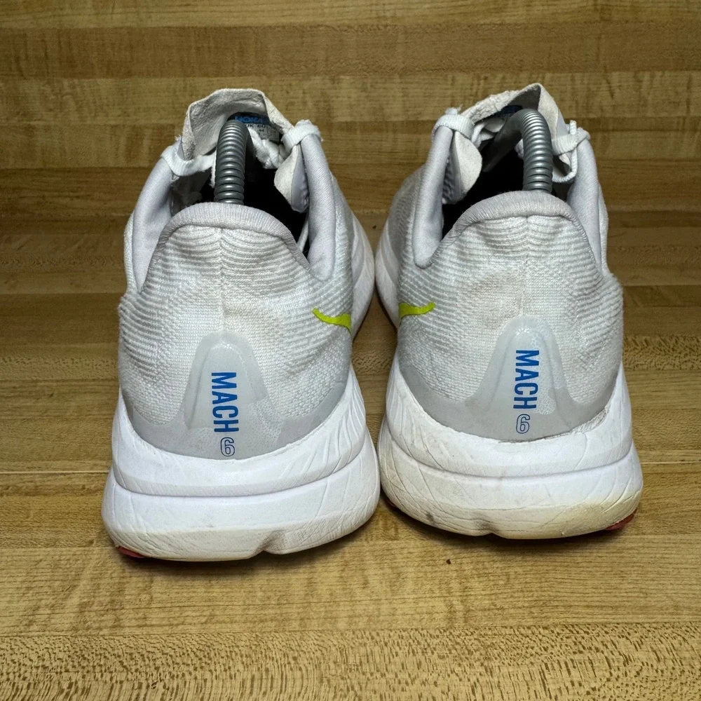 Hoka Mach 6 Mens 10D White Nimbus Cloud Running Shoes 1147790 WNCL